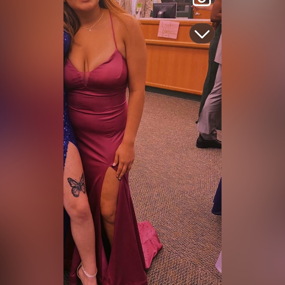 Elegant Pink Evening Gown